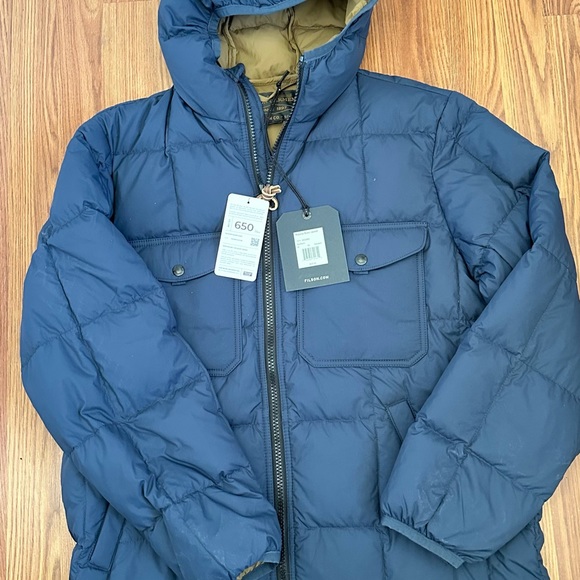 Filson Pateros Sea Storm Mens Down Jacket Medium BNWT - Picture 3 of 4